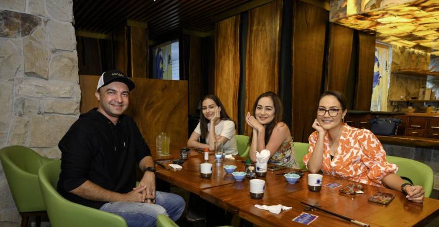 From Left to Right: KOKU’s owner, Dato’ Sri Shaheen Shah, ⁠Anna Joblings, Maya Karin and Yasmin Hani Ismail Richardson.