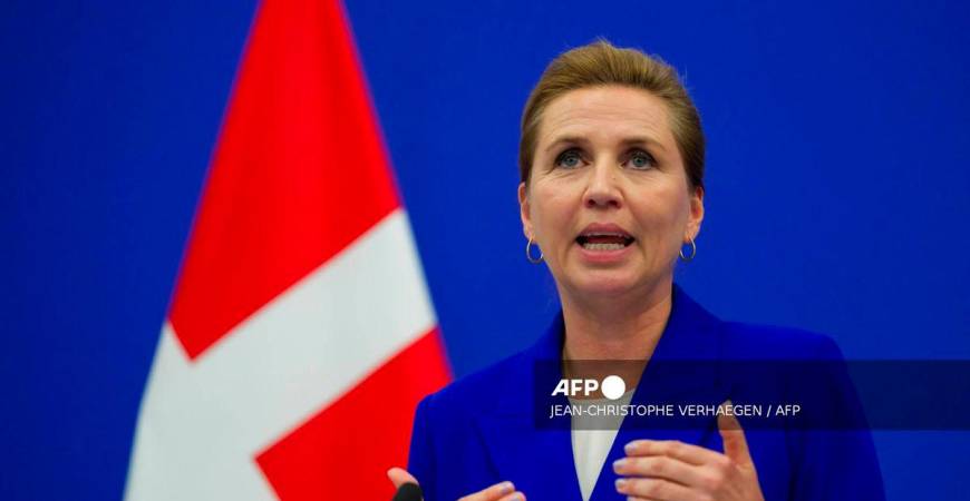 Danish Prime Minister Mette Frederiksen - (Photo by Jean-Christophe VERHAEGEN / AFP)