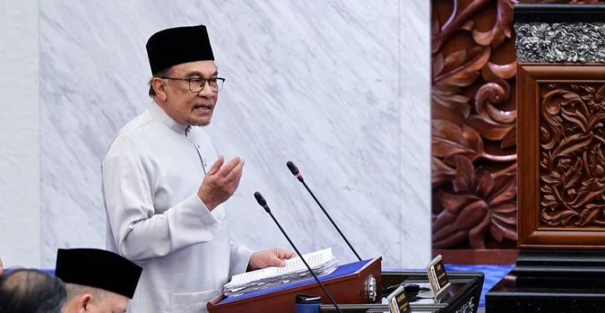 Prime Minister Datuk Seri Anwar Ibrahim presenting Budget 2025 on Friday - BERNAMApix