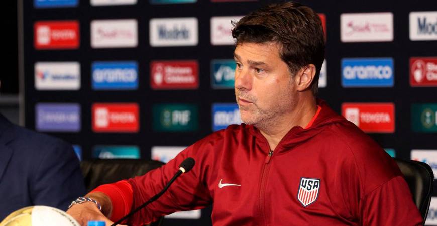 United States head coach Mauricio Pochettino speaks to the media after the match against Mexico during the 2025 Gold Cup Final at NRG Stadium. Troy Taormina-Imagn Images via REUTERS