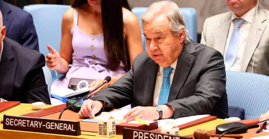 Setiausaha Agung Pertubuhan Bangsa-Bangsa Bersatu (PBB) António Guterres - AFP