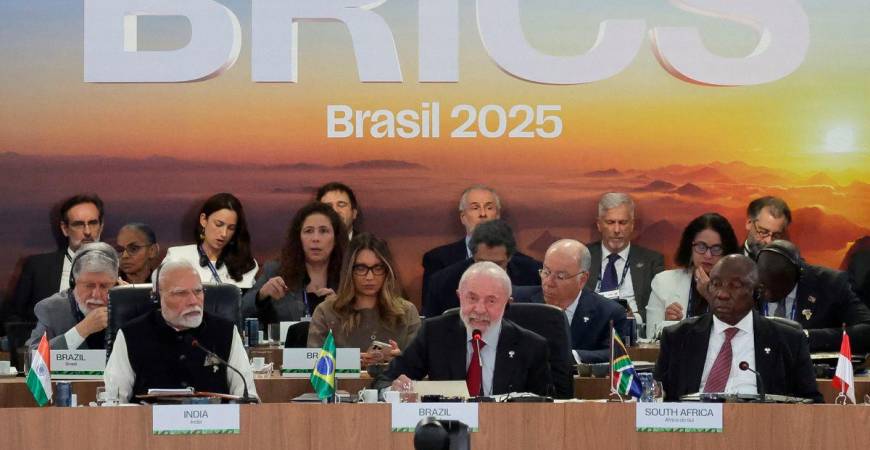 Brazil’s President Luiz Inacio Lula da Silva berucap semasa BRICS Summit - REUTERS