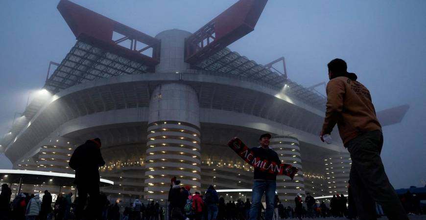 General view outside the stadium before the match. - REUTERS/Claudia Greco/File Photo