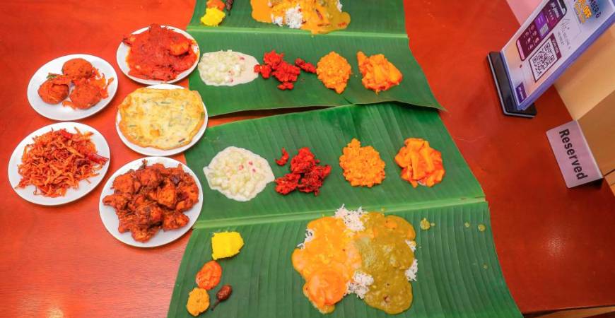 Achi’s banana leaf side dishes are truly tasty, each one packed with bold, satisfying flavours. – PICS BY ADIB RAWI/THESUN