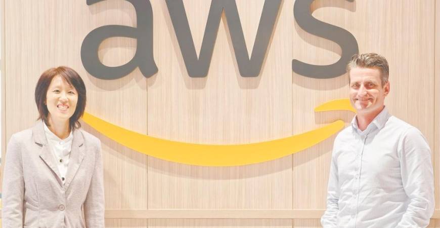 Liew (left) says 123RF is enhancing its platform with cutting-edge AI tools and Murray says AWS is fostering a collaborative ecosystem by working closely with government agencies, venture capital firms and local accelerators.