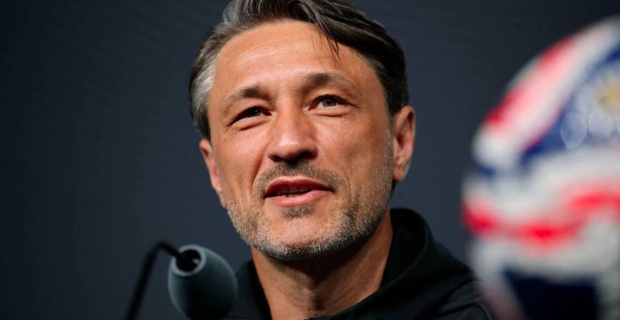 ATLANTA, GEORGIA - JUNE 30: Niko Kovac, Head Coach of Borussia Dortmund, speaks to the media during the Press Conference ahead of their FIFA Club World Cup 2025 round of 16 match against CF Monterrey at Mercedes-Benz Stadium on June 30, 2025 in Atlanta, Georgia. - AFPPIX