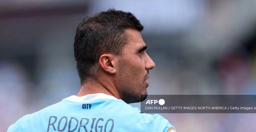 Rodri #16 of Manchester City during the FIFA Club World Cup 2025 group G match between Juventus FC and Manchester City FC at Camping World Stadium on June 26, 2025 in Orlando, Florida. - Getty Images via AFP