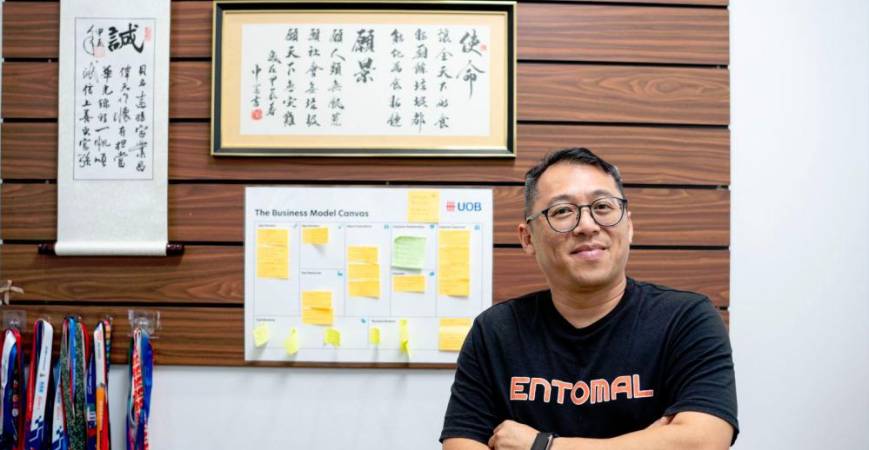 Thomas Pui, Co-founder and COO of Entomal Biotech. Image provided by Entomal Biotech