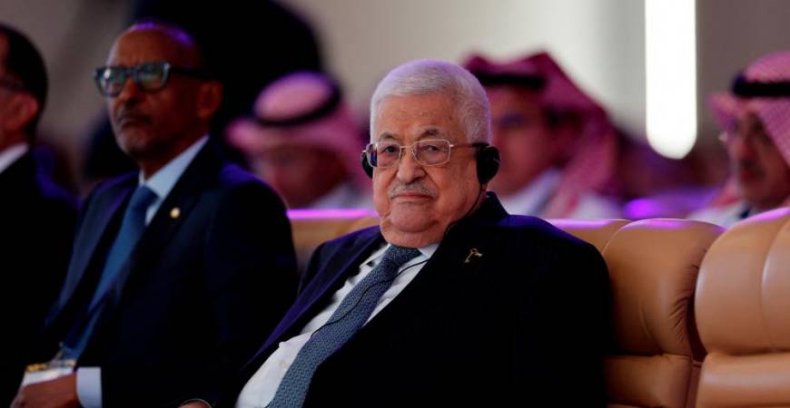 Palestinian President Mahmoud Abbas attends the World Economic Forum (WEF) in Riyadh, Saudi Arabia, April 28, 2024. - REUTERSPIX