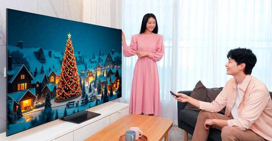 Transform your TV into a personalised 4K art display with AI-powered visuals that blend in with your living space.