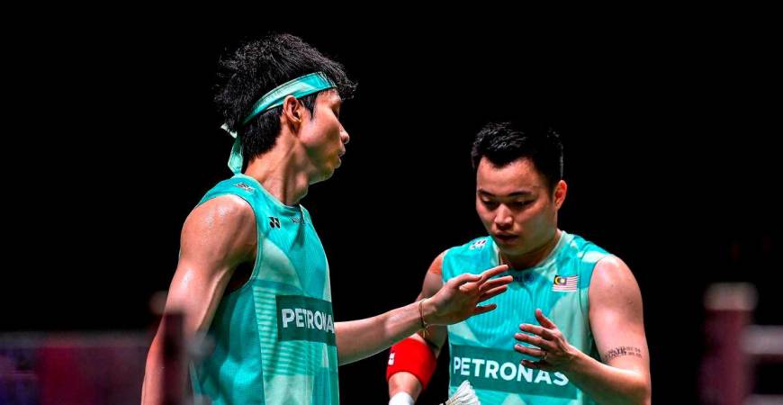 Aaron Chia( kanan) dan Soh Wook Yi - BERNAMA