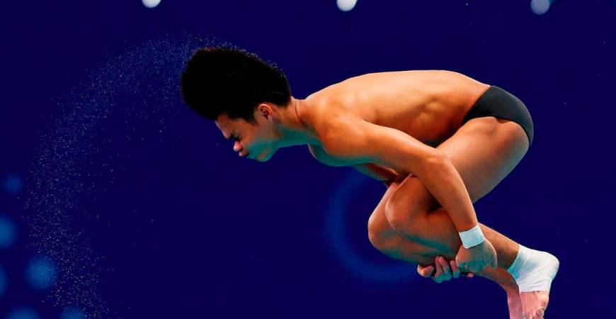 Malaysian diver Elvis Priestly Clement. - REUTERS