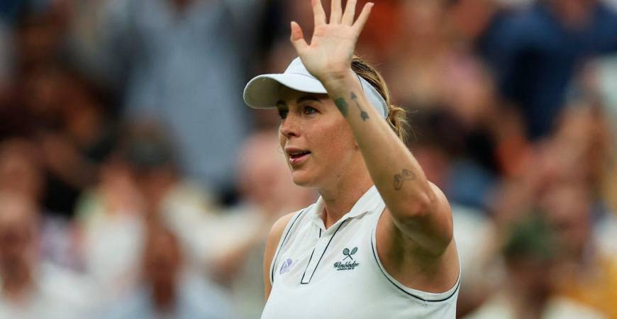 Russia’s Anastasia Pavlyuchenkova celebrates after winning her round of 16 match against Britain’s Sonay Kartal REUTERS