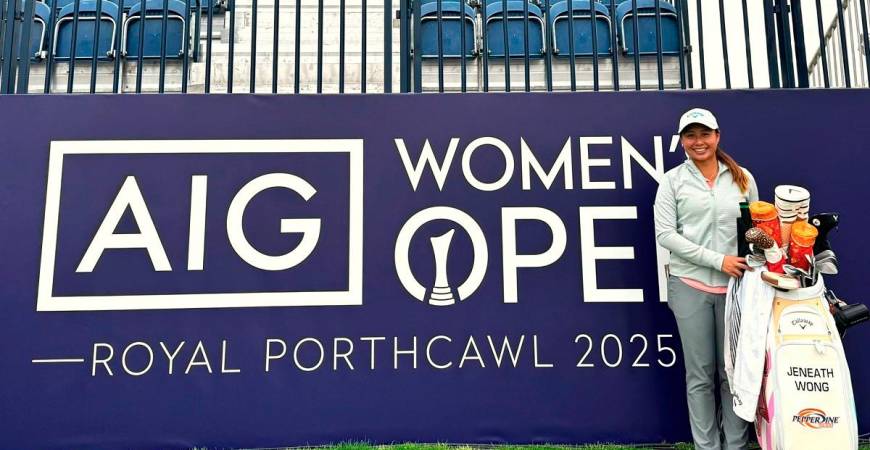 Jeneath Wong at the AIG Women’s Open