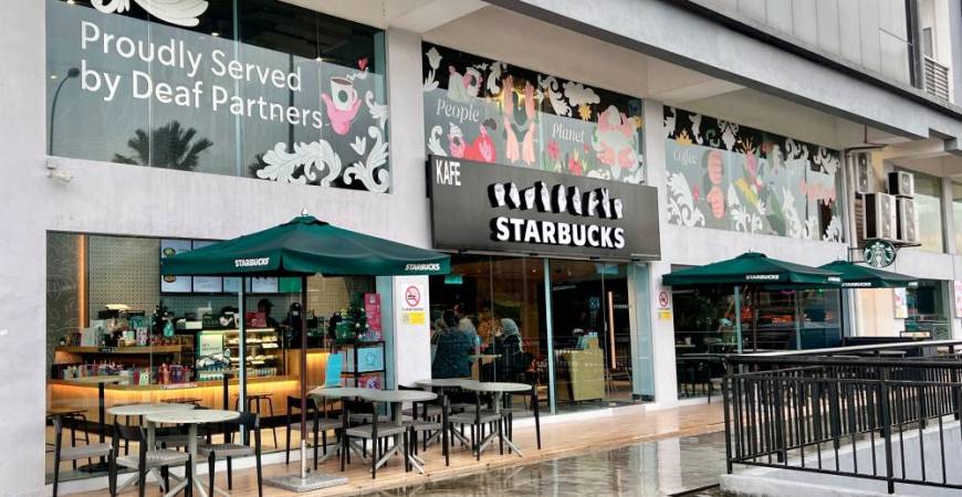 The new Starbucks Malaysia outlet is the first in the southern region.