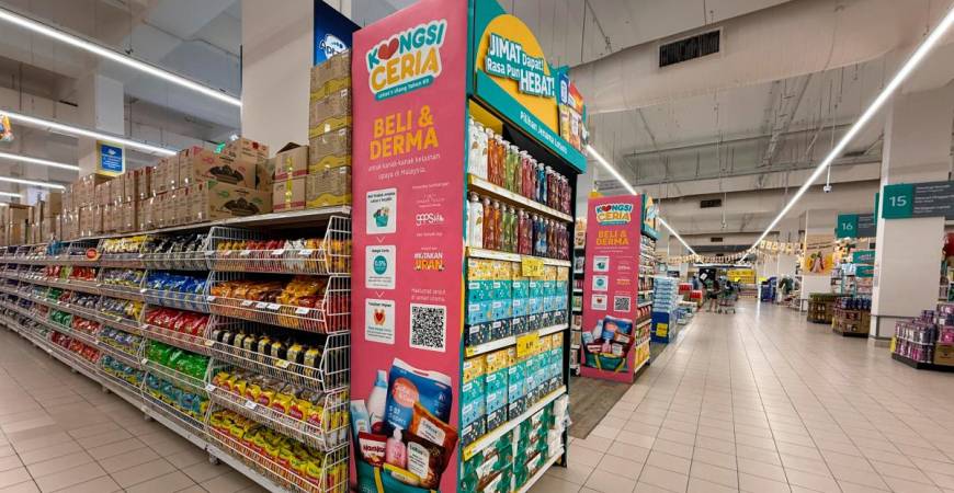 The Kongsi Ceria Beli &amp; Derma initiative supports children with developmental challenges through customer purchases.