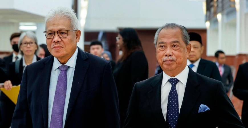 Chin said it was well-known that PAS does not support Muhyiddin and prefers someone younger such as Hamzah (left) to take over. – ADIB RAWI YAHYA/THESUN FILEPIC