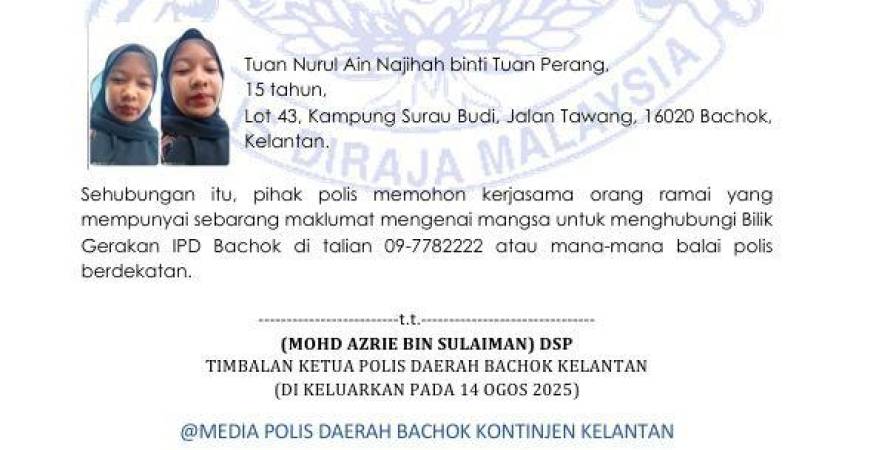 Credit - Polis Daerah Bachok/FBPIX