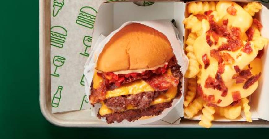 Shake Shack burgers.