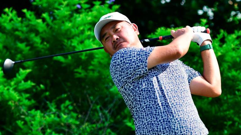 Danny Chia at Tun Ahmad Sarji trophy tournament at the Saujana Golf &amp; Country Club.