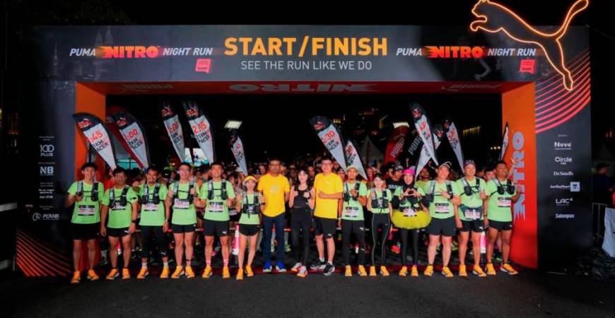 Runners light up the night at Puma’s Nitro Night Run 2024