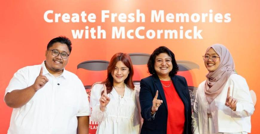 From left: Qayyum, Yeong, Priya and Syifa at the media event yesterday.