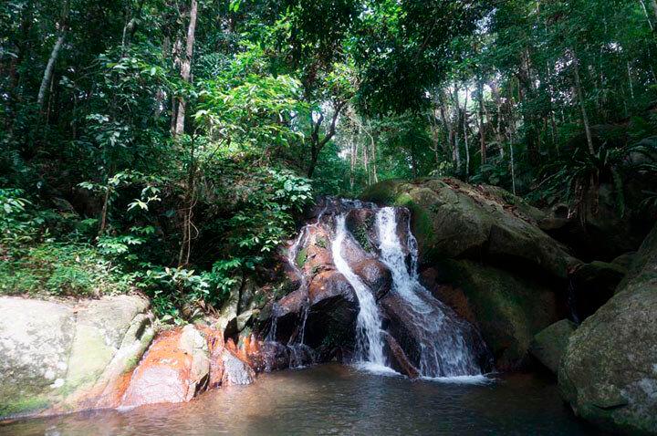 $!This beautiful waterfall is located in the jungle and you can walk to it via a trail from Mukut. – PINTEREST