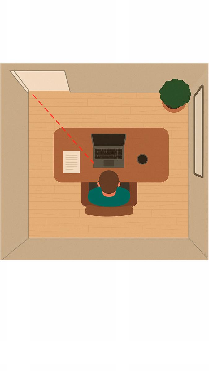 Desk placement is more than a decorative decision.