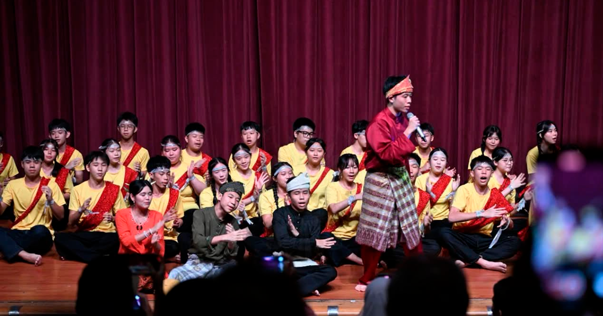 Students showcasing their talent with an energetic stage performance that captivated the audience