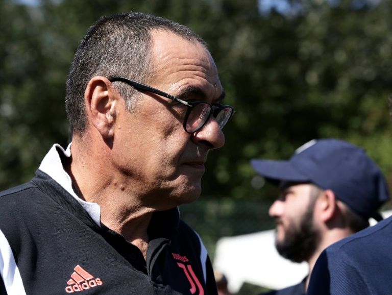 Maurizio Sarri missed Juventus’s first two matches because of pneumonia. — AFP