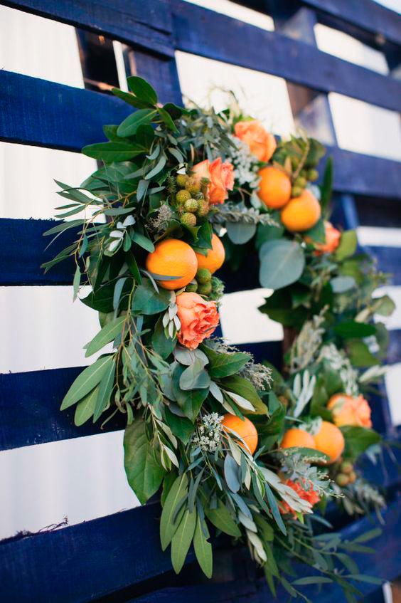 $!Decorations using mandarin oranges.