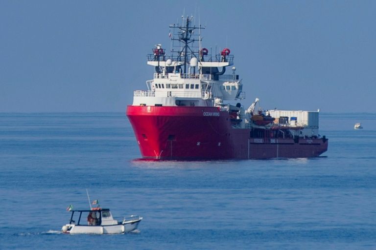 Charity rescue vessel Ocean Viking is still seeking a safe port for some 109 men, women and children rescued Tuesday. — AFP