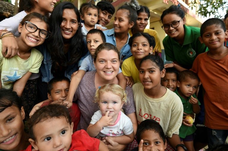 American philanthropist Maggie Doyne founded Kopila Valley Children’s Home in Nepal. — AFP