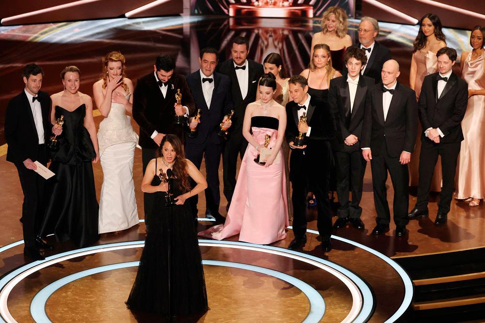 Producer Samantha Quan accepts the Oscar for Best Picture for Anora, most awarded film of the 97th Academy Awards. – ALL PICS FROM REUTERS