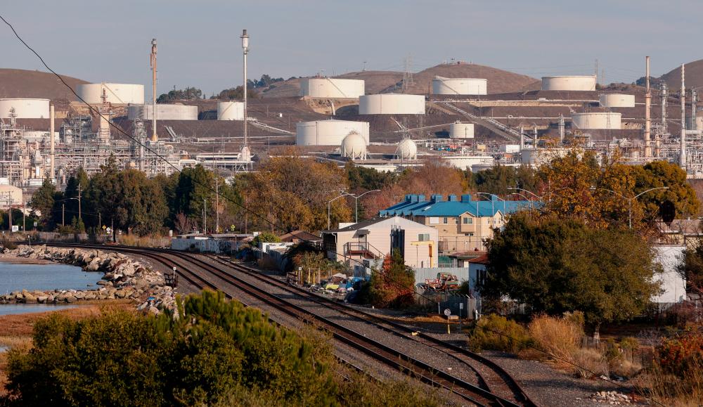 A general view of the Phillips 66 refinery, as seen from Lone Tree Point on the San Francisco Bay Trail in Rodeo, California. – Reuterspic
