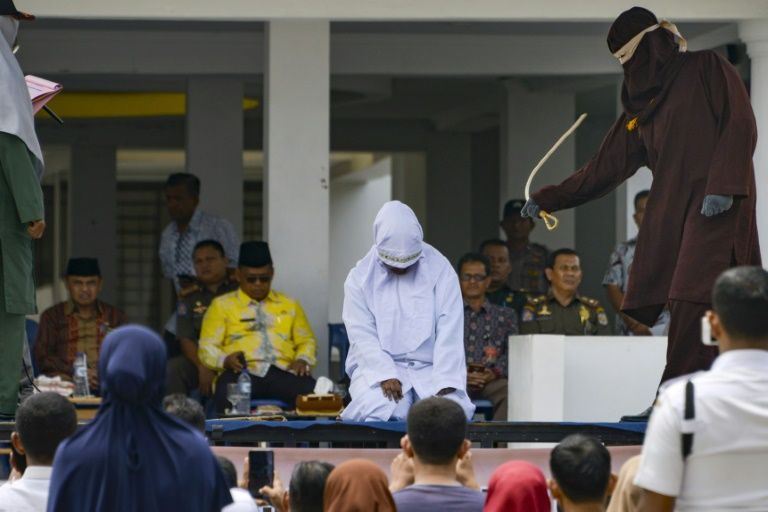 Depite international condemnation, whipping is a common punishment for a range of offences in Aceh. — AFP