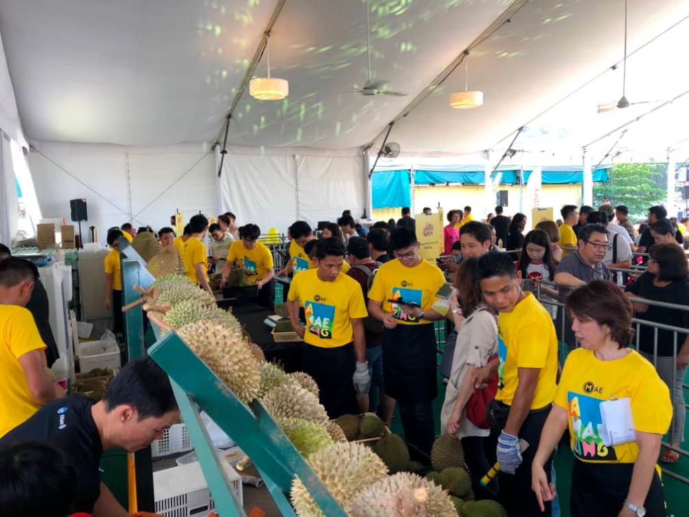 Durian fans at the event $!Durian fans at the event