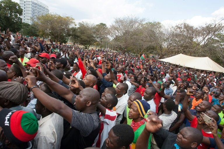 Nationwide protests in Malawi (pictured July 2, 2019) have resulted in nearly 70 people being arrested. — AFP