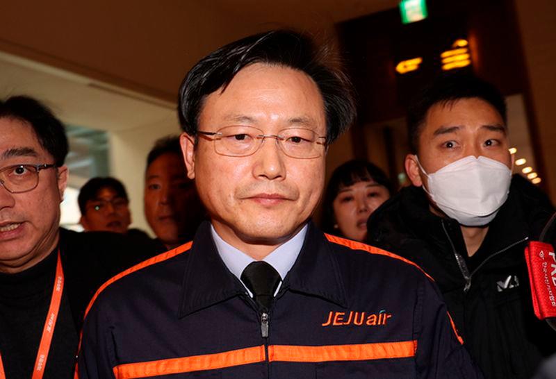 Jeju Air Co. CEO Kim E-bae. Photo: Yonhap News Agency