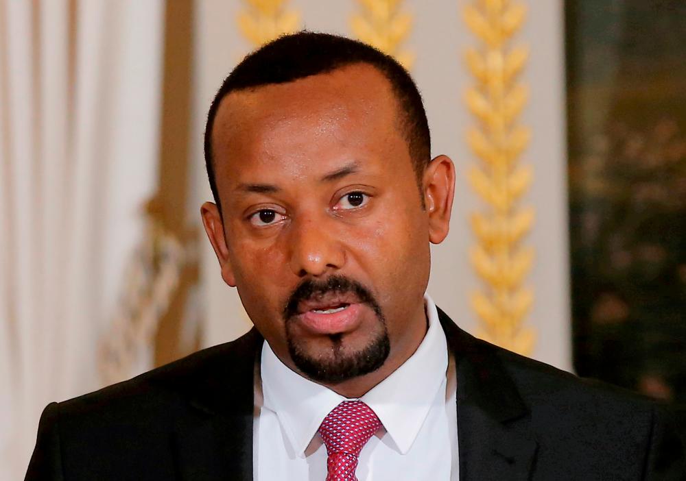 Ethiopian Prime Minister Abiy Ahmed speaks during a media conference at the Elysee Palace in Paris, France, October 29, 2018. — Reuters