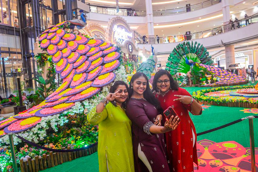 Deepavali decorations at Suria KLCC shopping mall