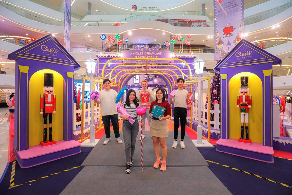 Shoppers will get to experience a Violet Dreamland Christmas at Quill City Mall KL. – ALL PICS BY ADIB RAWI YAHYA/THESUN