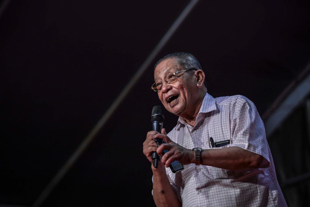 DAP adviser Lim Kit Siang. — Sunpix by Adib Rawi Yahya
