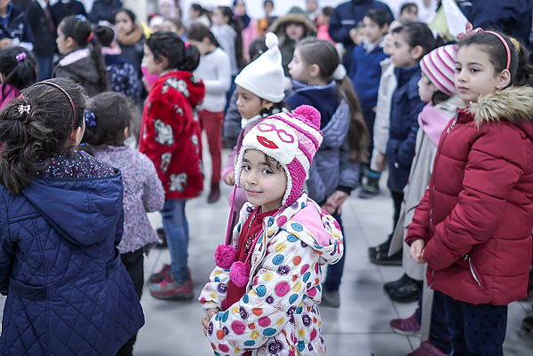 Syrian refugee children at the El Menahil International School in Istanbul, Turkey. — Sunpix by Adib Rawi Yahya