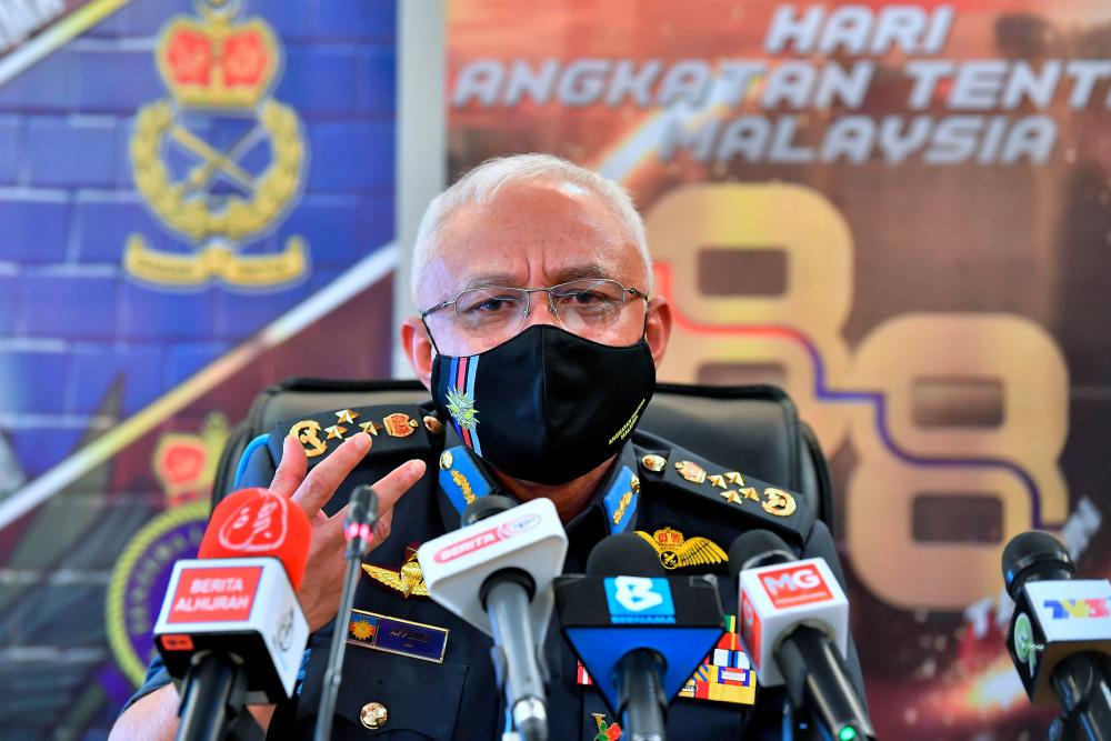 Chief of Defence Forces Gen Tan Sri Affendi Buang. BERNAMApix