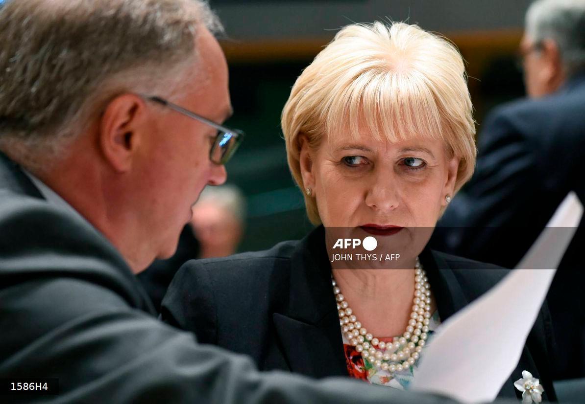 Irish Minister for Business, Enterprise &amp; Innovation Heather Humphreys - (Photo by JOHN THYS / AFP)