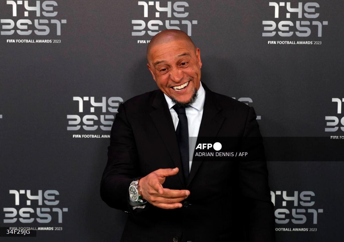 Former Brazil International Roberto Carlos. - Adrian DENNIS / AFP