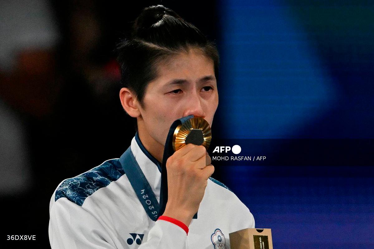 Gold medallist Taiwan’s Lin Yu-ting. - MOHD RASFAN / AFP