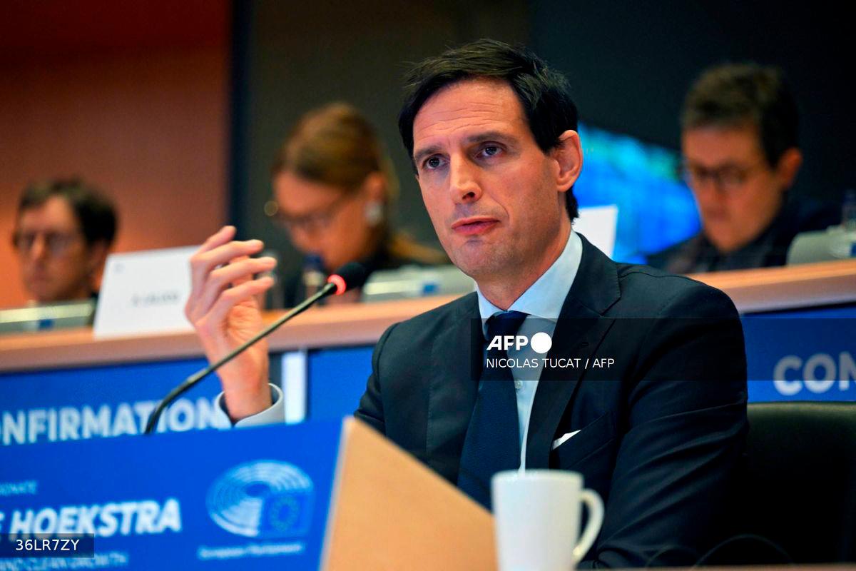 EU climate commissioner Wopke Hoekstra - (Photo by Nicolas TUCAT / AFP)