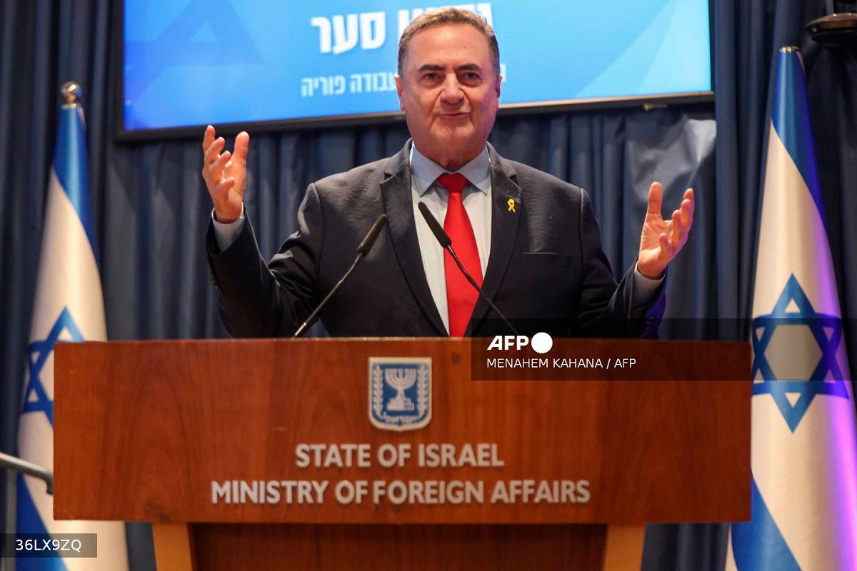 Israeli Defence Minister Israel Katz. - Menahem KAHANA / AFP